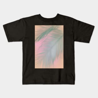 Pastel Palm Leaf Kids T-Shirt